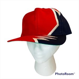 Vintage Cracked Style Red White Blue APT Headwear Adustable Baseball Hat Cap